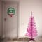4ft. Pre-Lit Pink Tinsel Artificial Christmas Tree, Clear Lights
